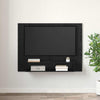 Væg TV Skab Sort eg 120 x 23.5 x 90 cm Konstrueret træ