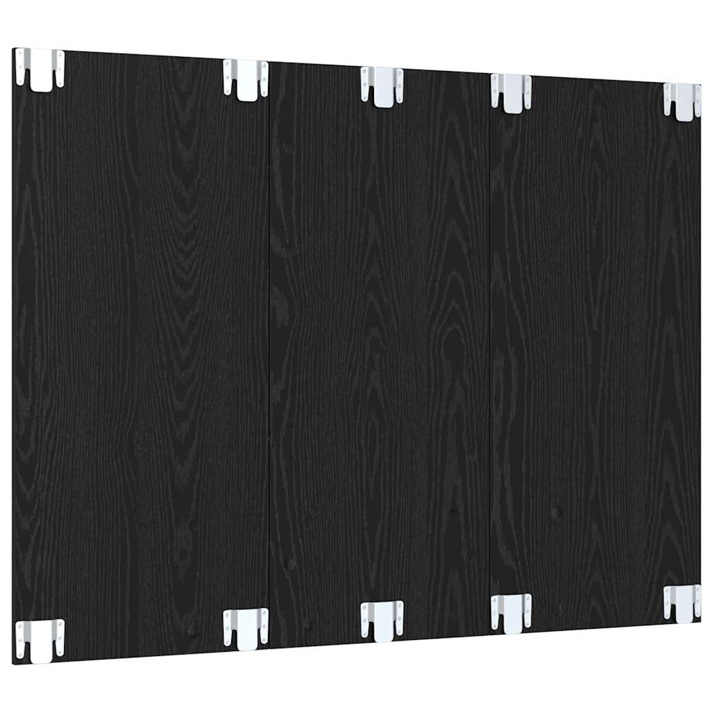 Væg TV Skab Sort eg 120 x 23.5 x 90 cm Konstrueret træ