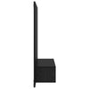 Væg TV Skab Sort eg 120 x 23.5 x 90 cm Konstrueret træ