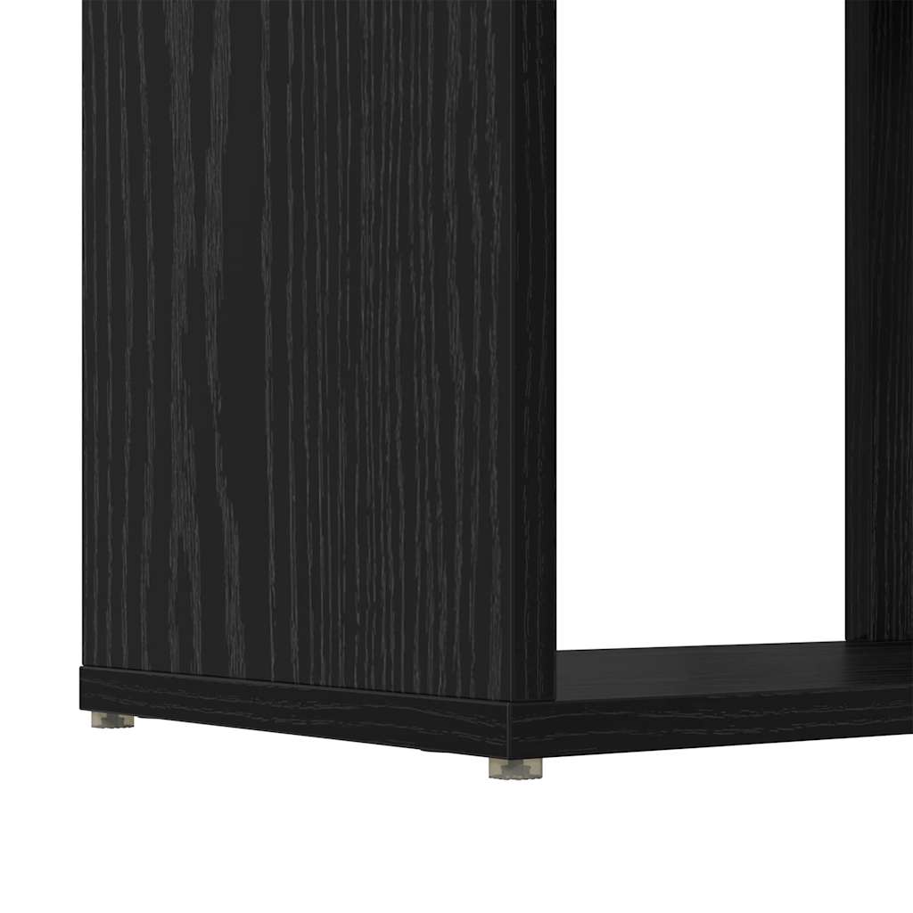 Underholdningscenter Sort 60 x 24 x 124 cm Konstrueret træ