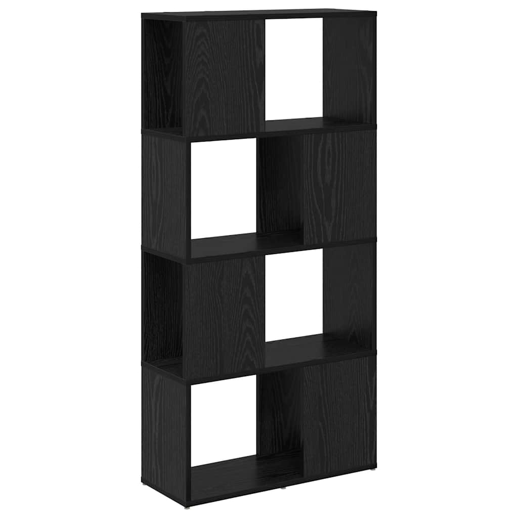 Underholdningscenter Sort 60 x 24 x 124 cm Konstrueret træ