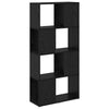 Underholdningscenter Sort 60 x 24 x 124 cm Konstrueret træ