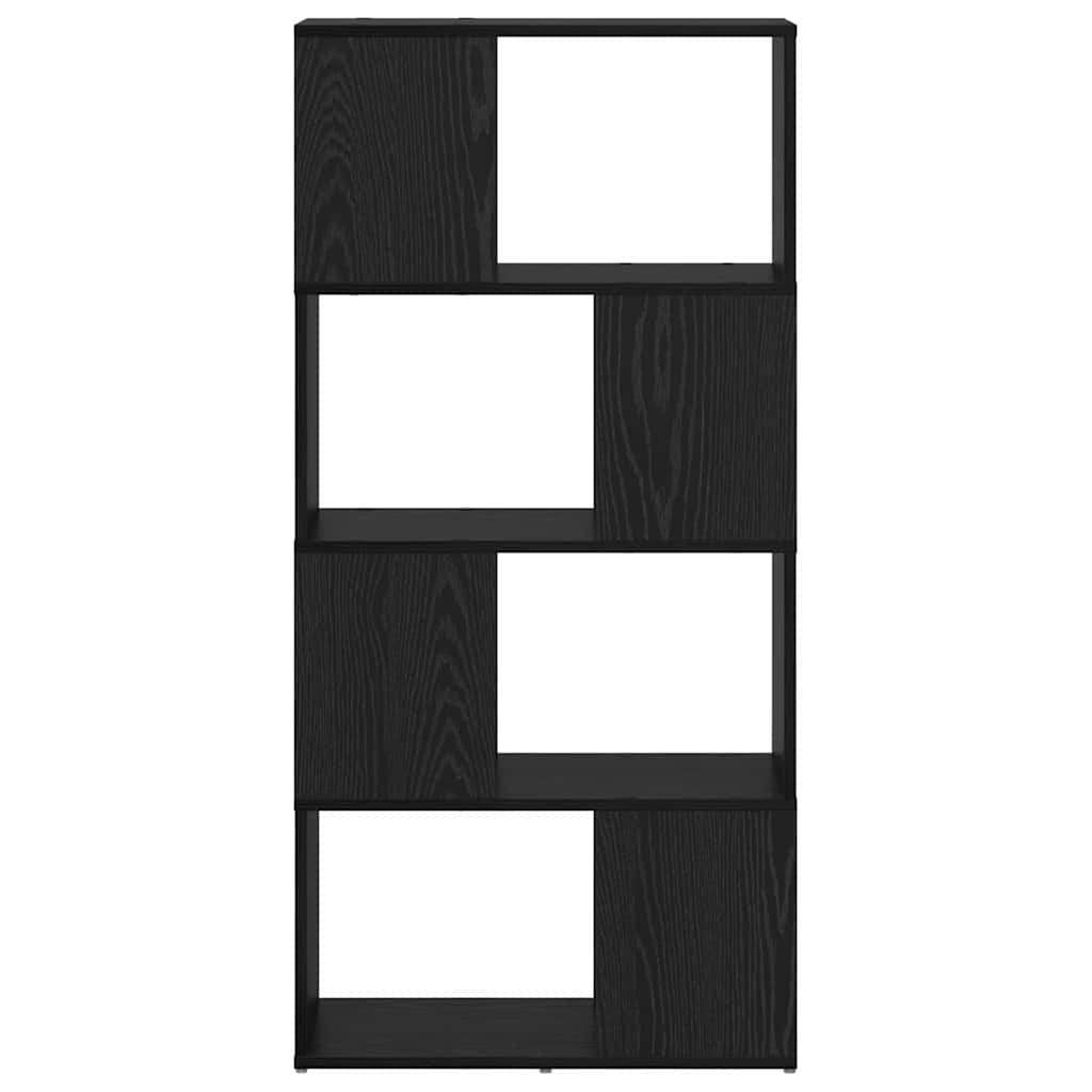 Underholdningscenter Sort 60 x 24 x 124 cm Konstrueret træ