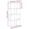 Underholdningscenter Sort 60 x 24 x 124 cm Konstrueret træ