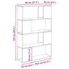 Underholdningscenter Brun 80 x 24 x 124 cm Konstrueret træ