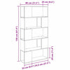 Underholdningscenter Brun 80 x 24 x 155 cm Konstrueret træ