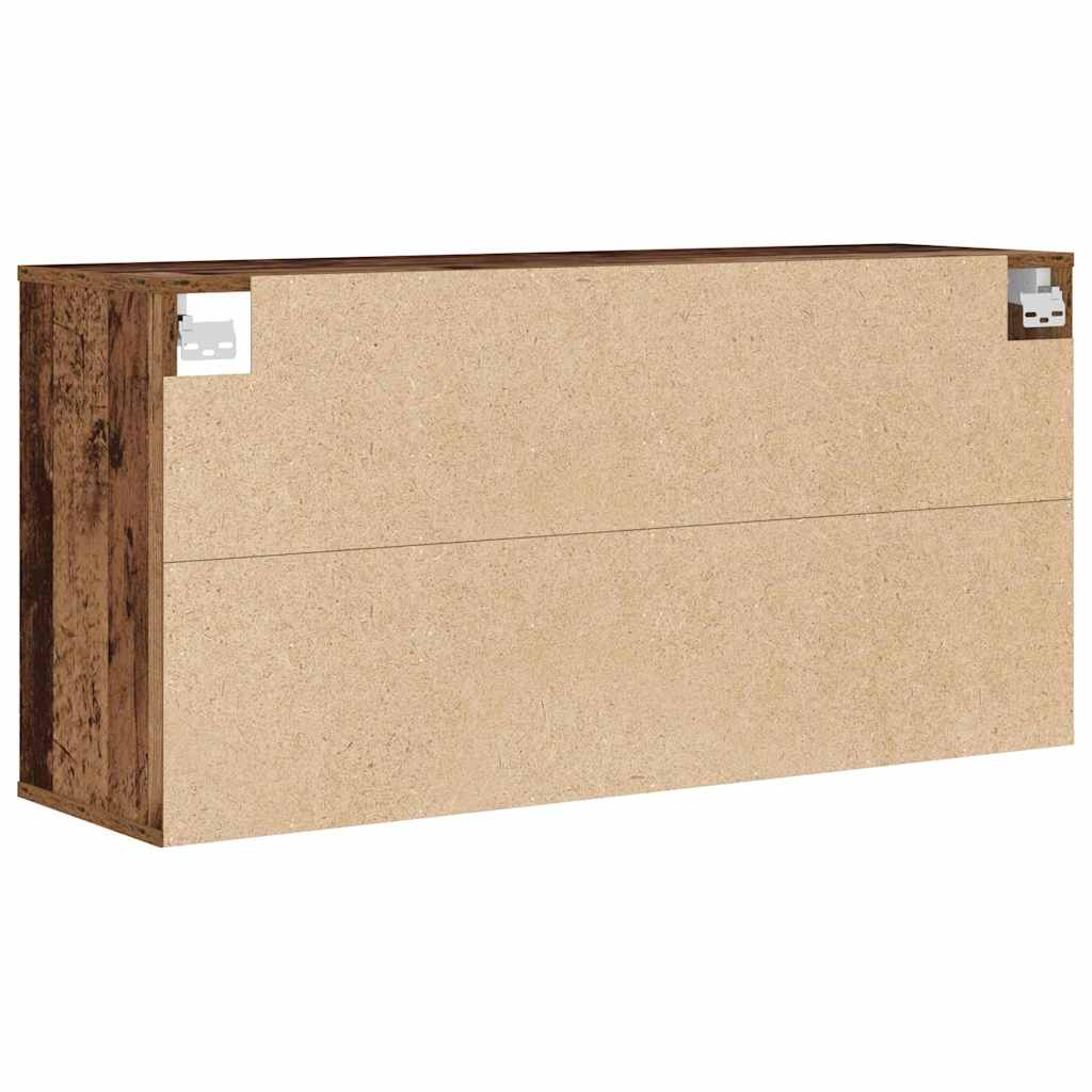 Skoskab med hylde Gammelt træ 103 x 30 x 51 cm Konstrueret træ