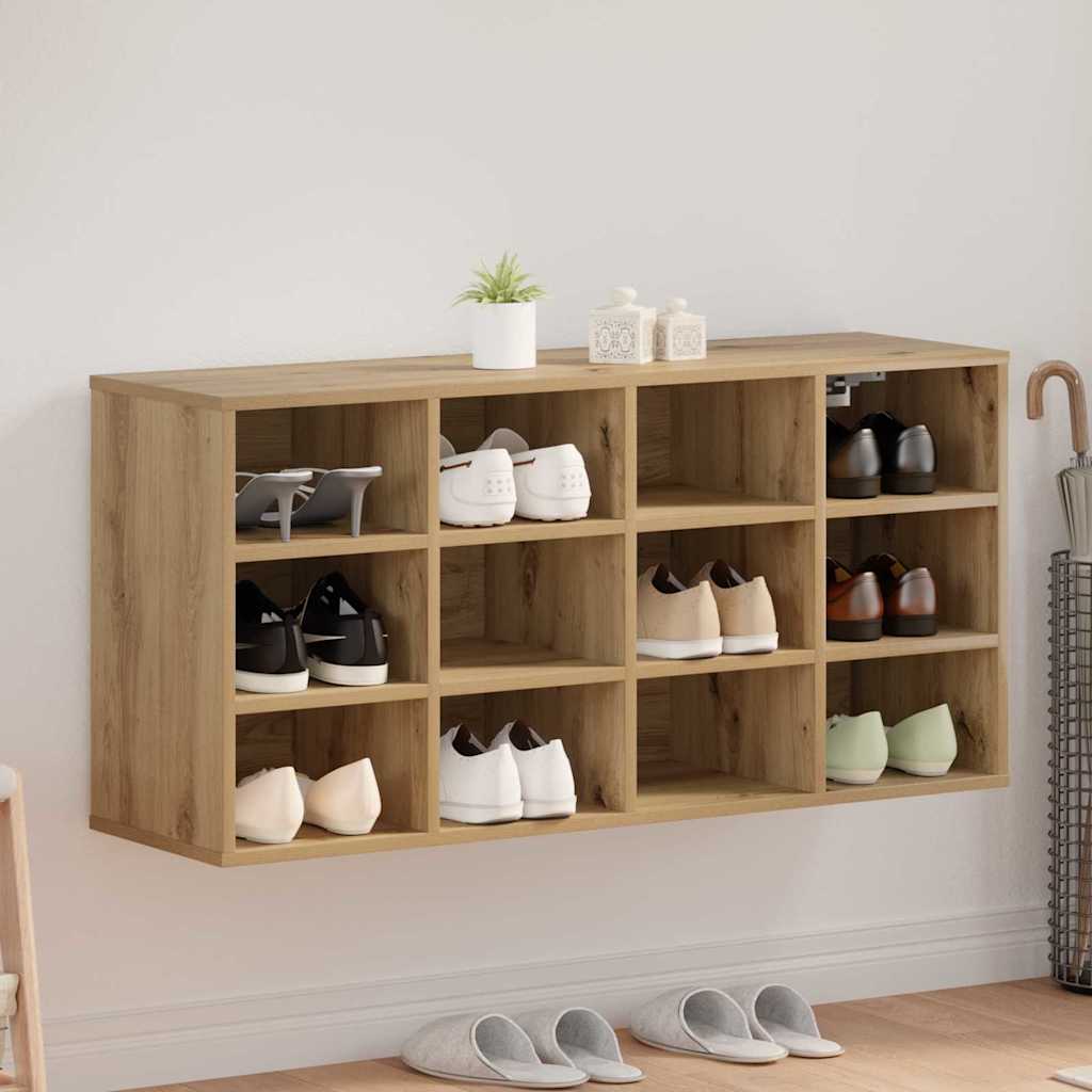 Sko skab med hylde artisan eg 103x30x51 cm Konstrueret træ