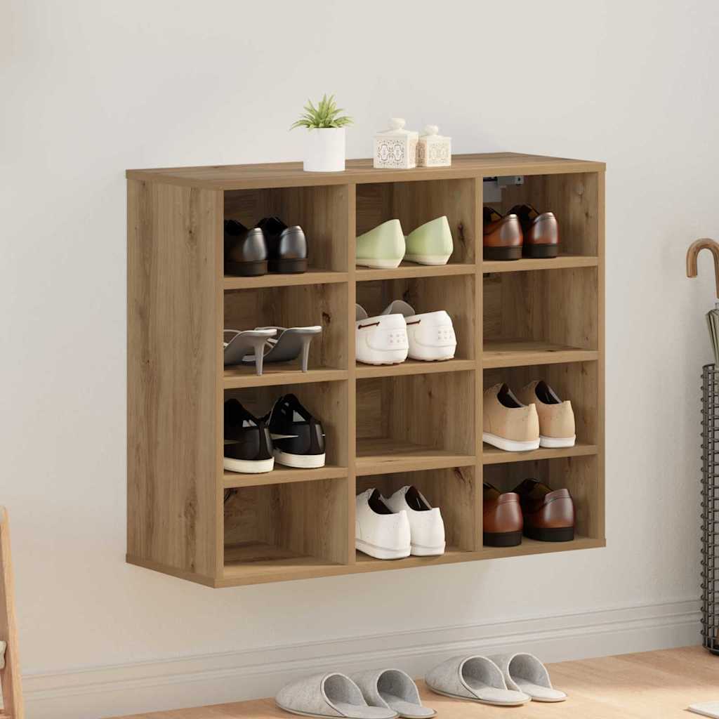 Skoskab med hylde artisan eg 77,5 x 30 x 67 cm Konstrueret træ