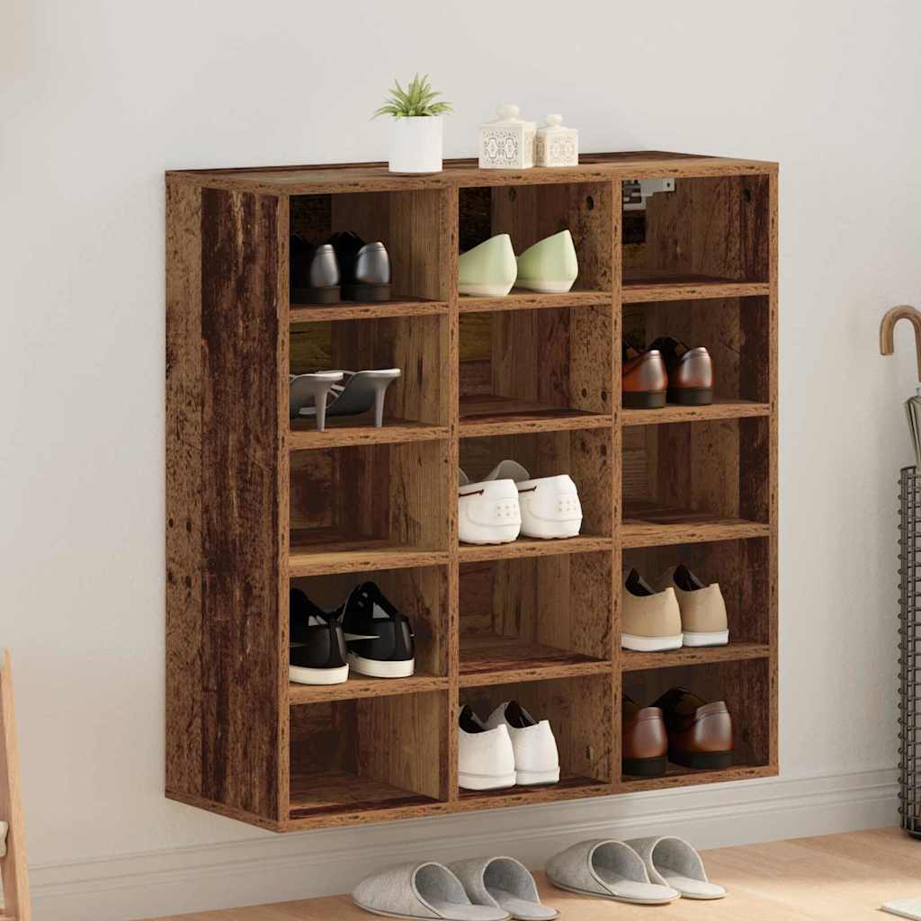 Skoskab Gammelt træ 77,5 x 30 x 83,5 cm Konstrueret træ