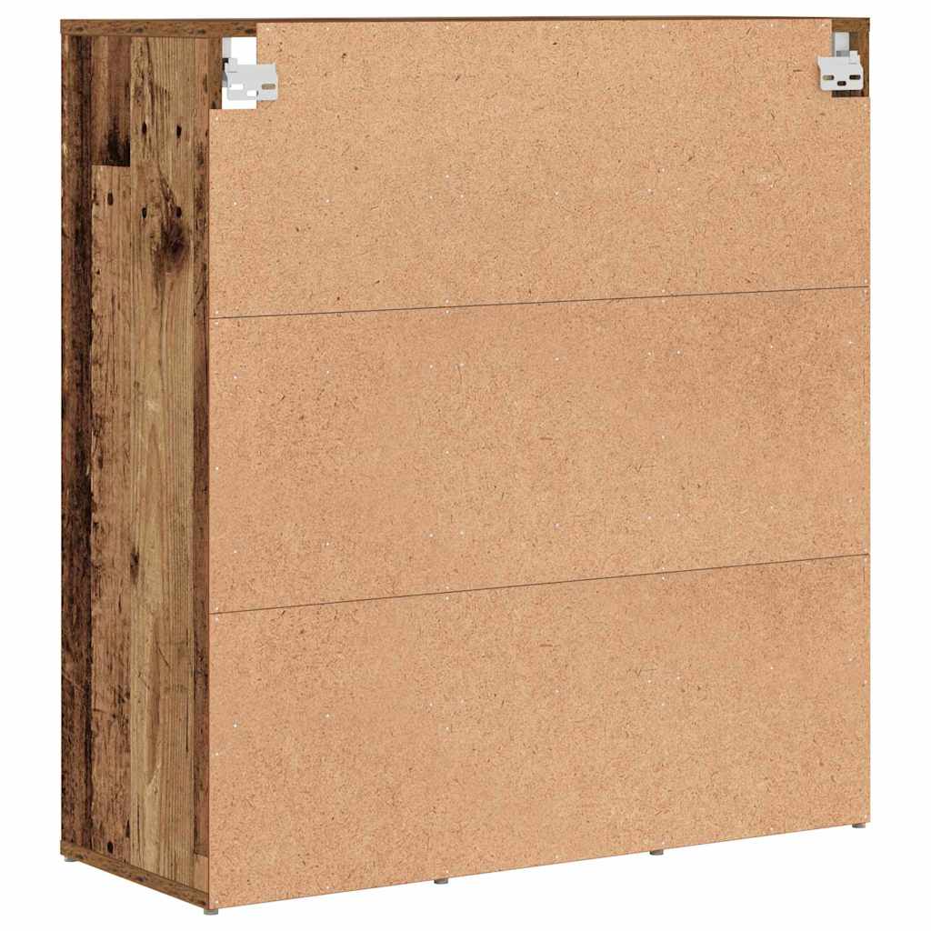 Skoskab Gammelt træ 77,5 x 30 x 83,5 cm Konstrueret træ