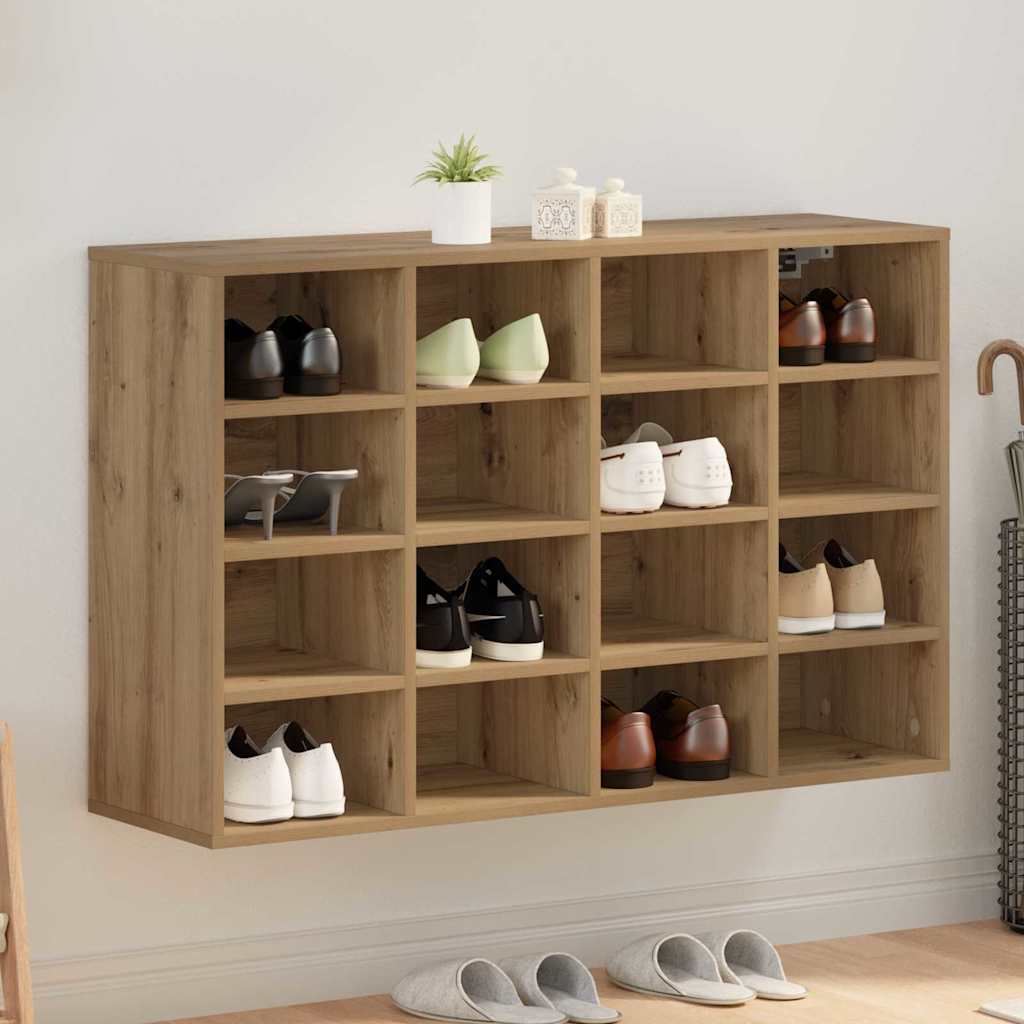 Skoskab med hylde artisan eg 103 x 30 x 67 cm Konstrueret træ