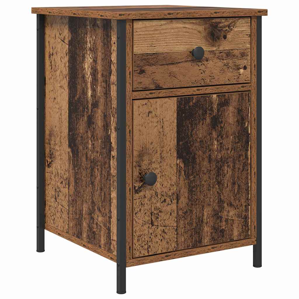 Natskab 2 pcs Gammelt træ 40 x 42 x 60 cm Konstrueret træ