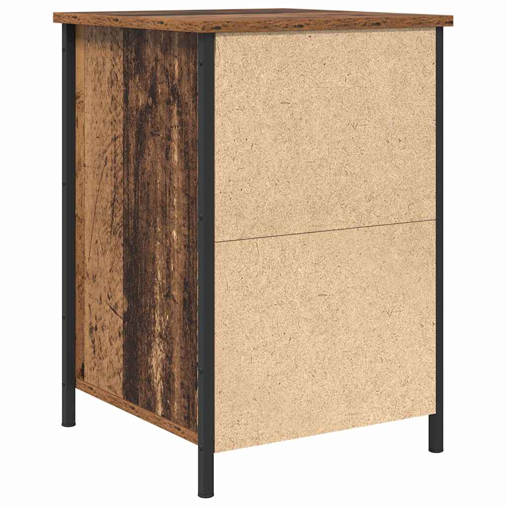 Natskab 2 pcs Gammelt træ 40 x 42 x 60 cm Konstrueret træ