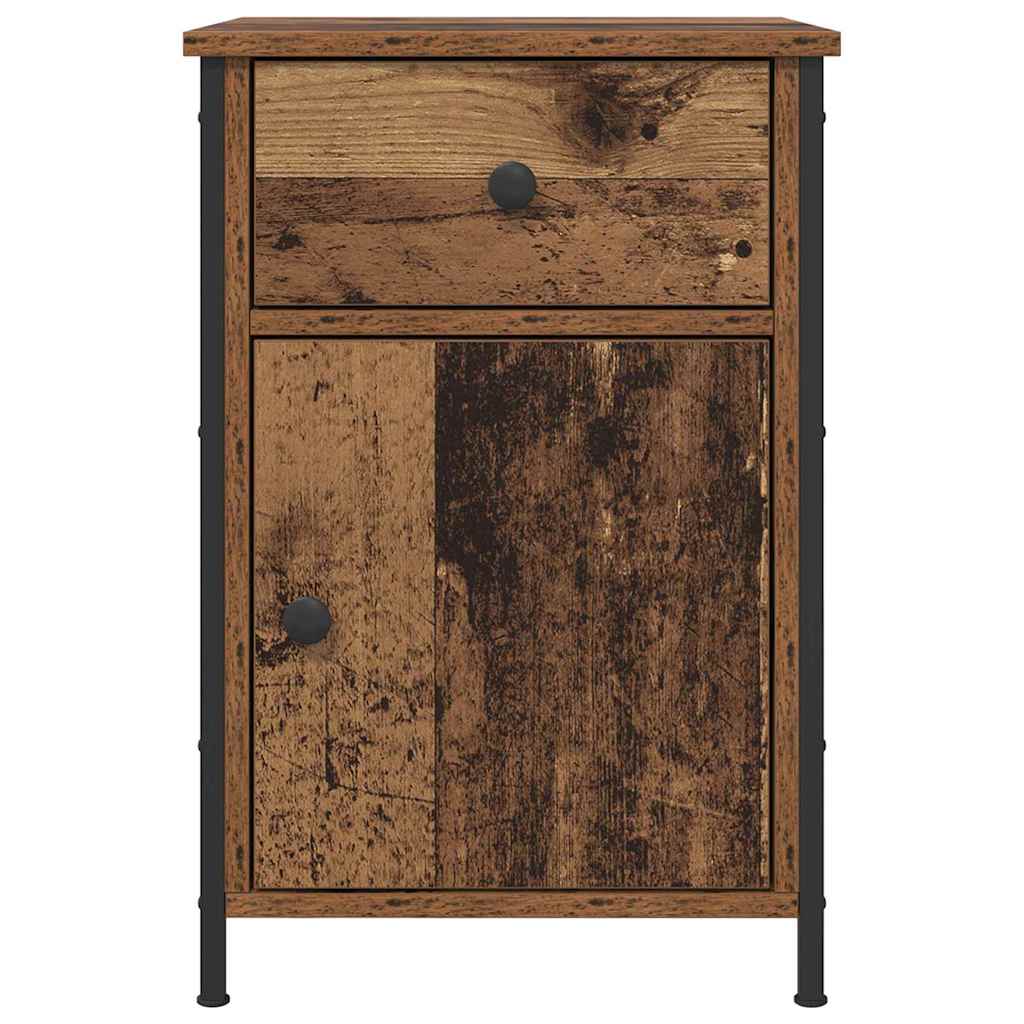 Natskab 2 pcs Gammelt træ 40 x 42 x 60 cm Konstrueret træ