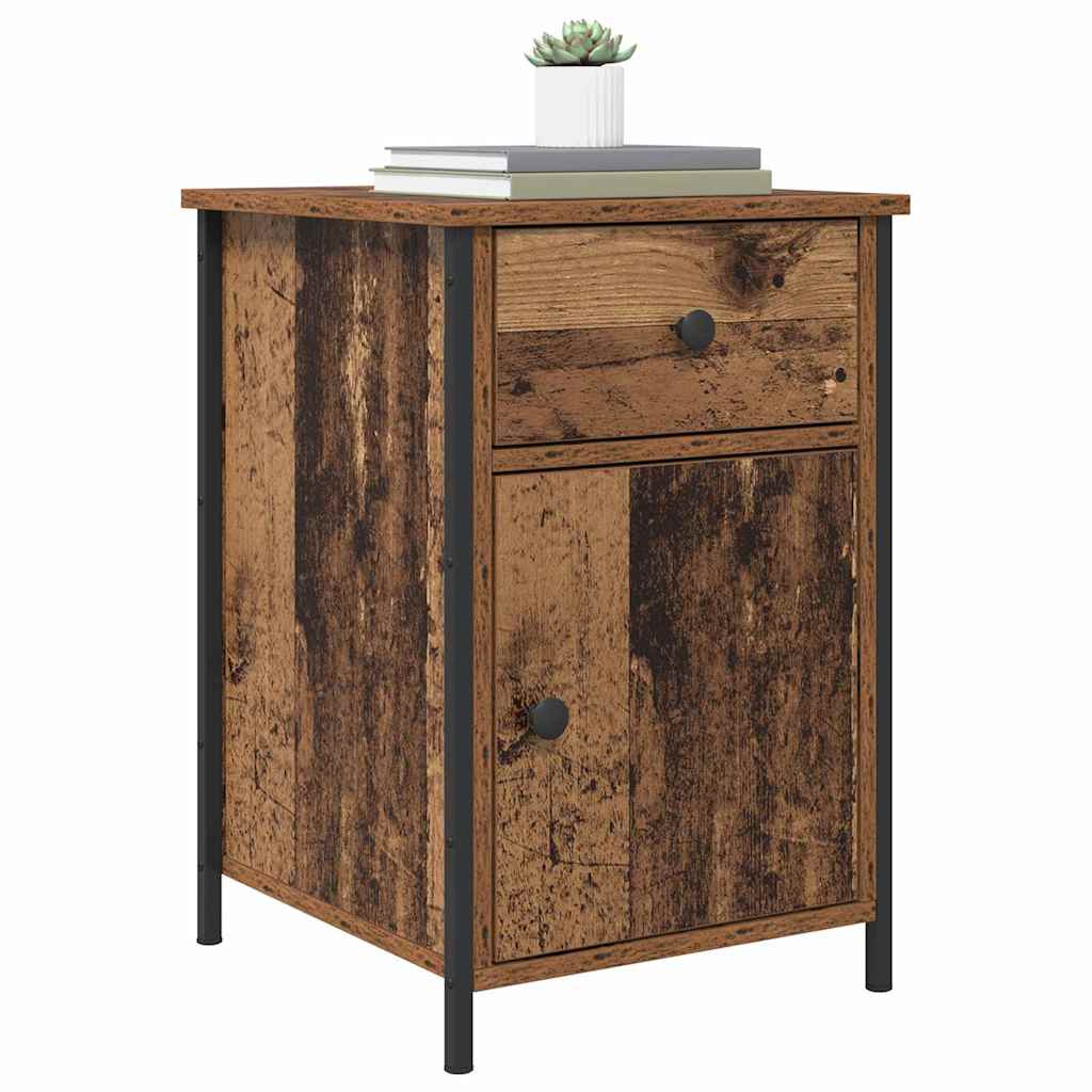 Natskab 2 pcs Gammelt træ 40 x 42 x 60 cm Konstrueret træ