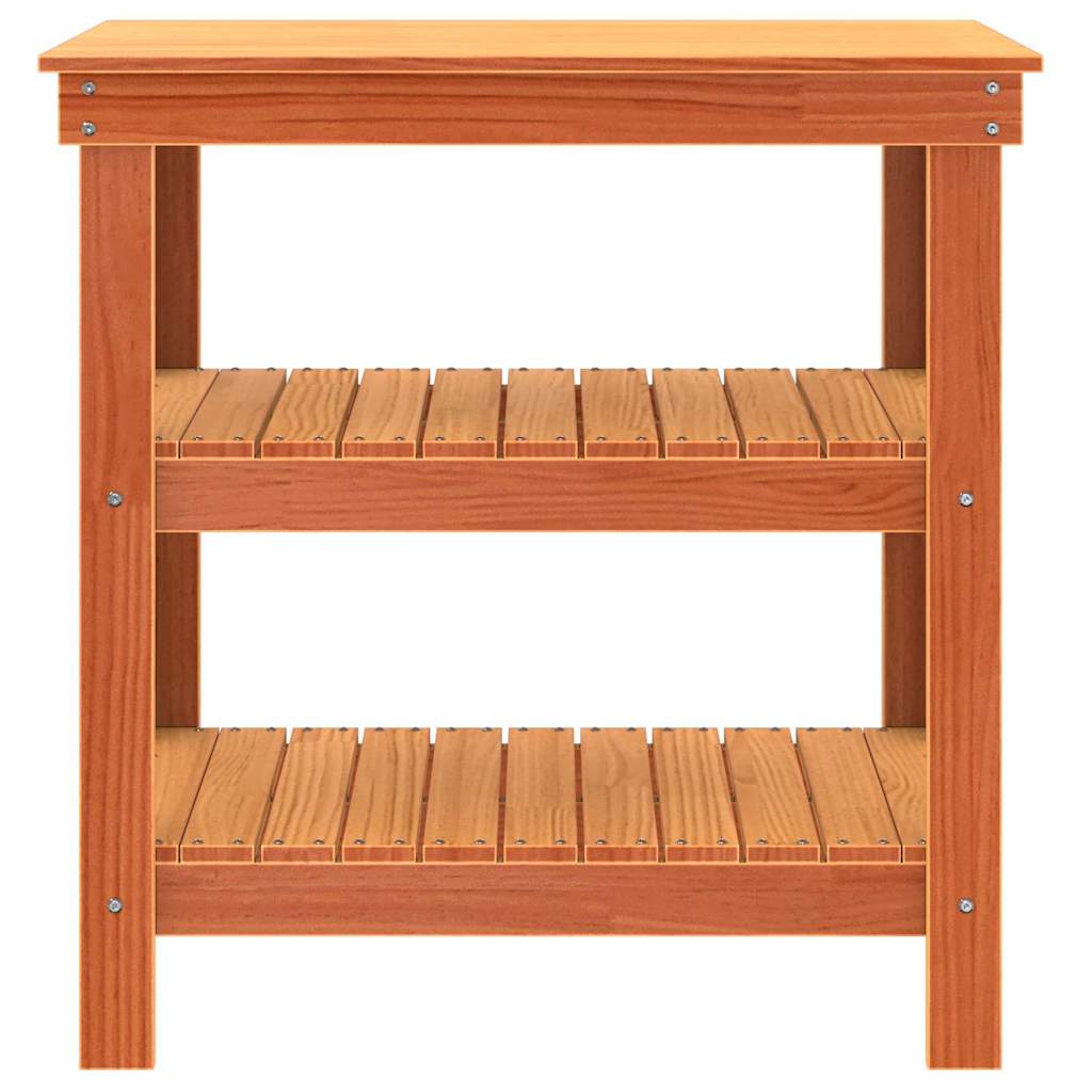 Arbejdsbænk Gyldenbrun 78.5 x 50 x 80 cm Massivt fyrretræ