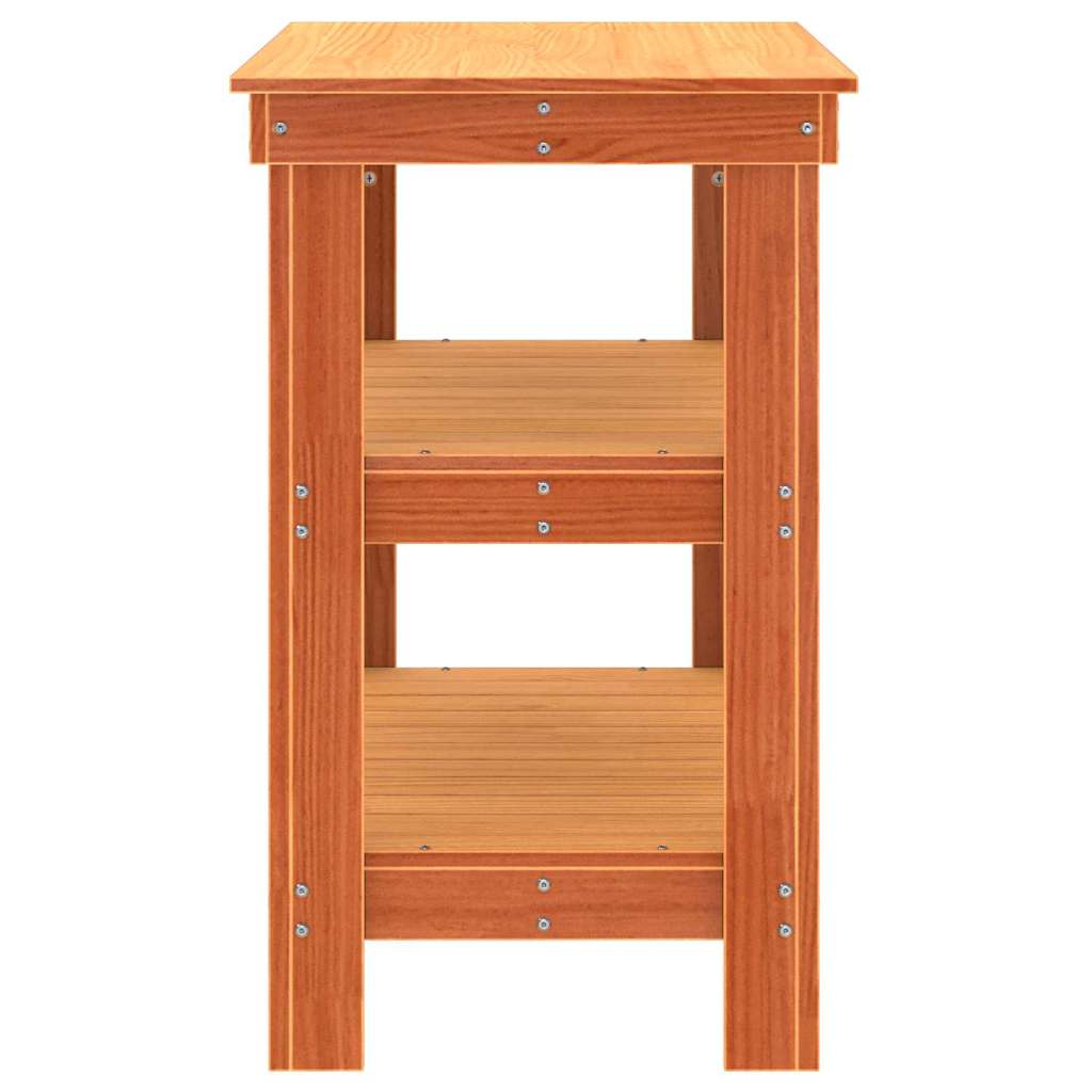 Arbejdsbænk Gyldenbrun 78.5 x 50 x 80 cm Massivt fyrretræ