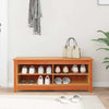 Sko bænk Gyldenbrun 110 x 38 x 45.5 cm Massivt fyrretræ