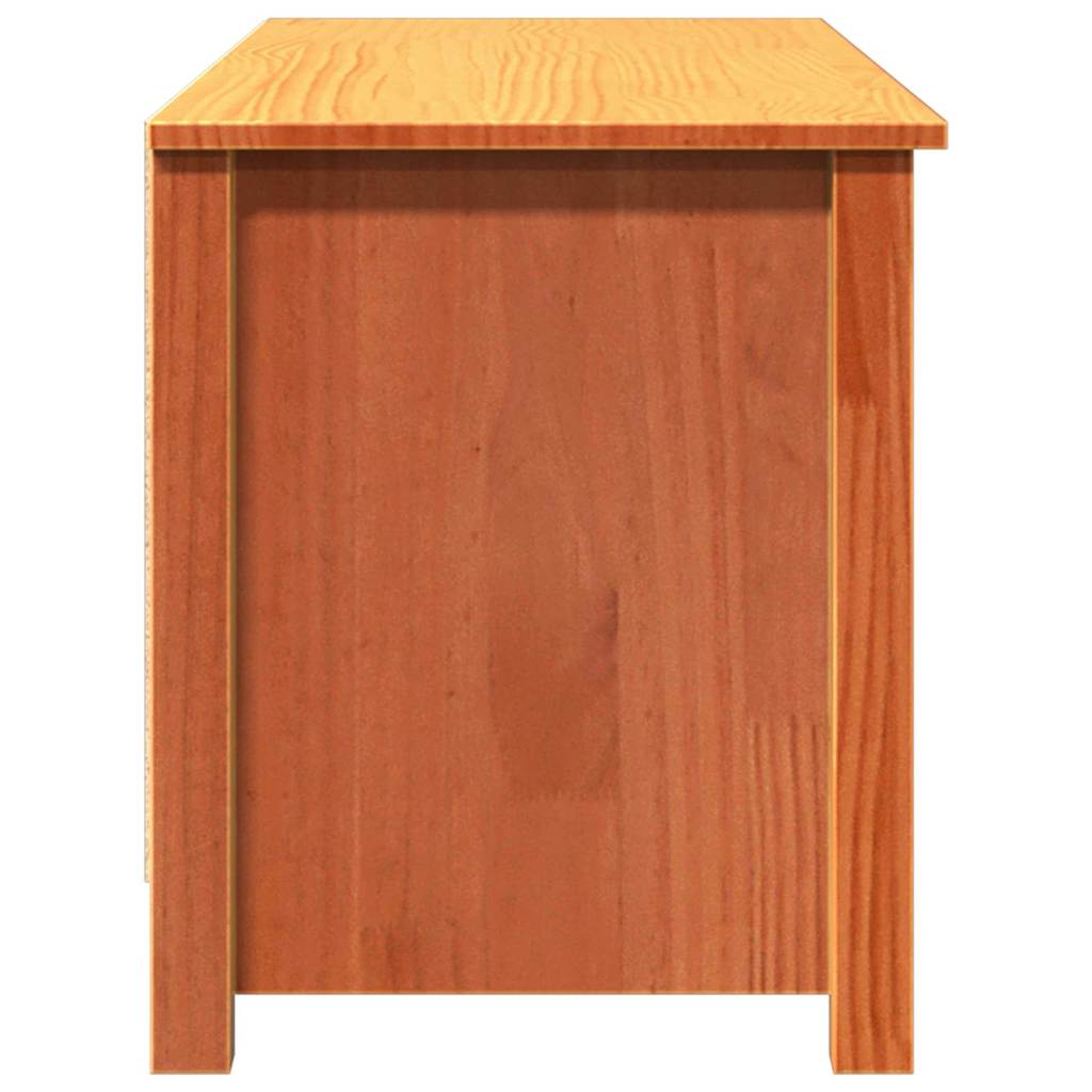 Sko bænk Gyldenbrun 110 x 38 x 45.5 cm Massivt fyrretræ
