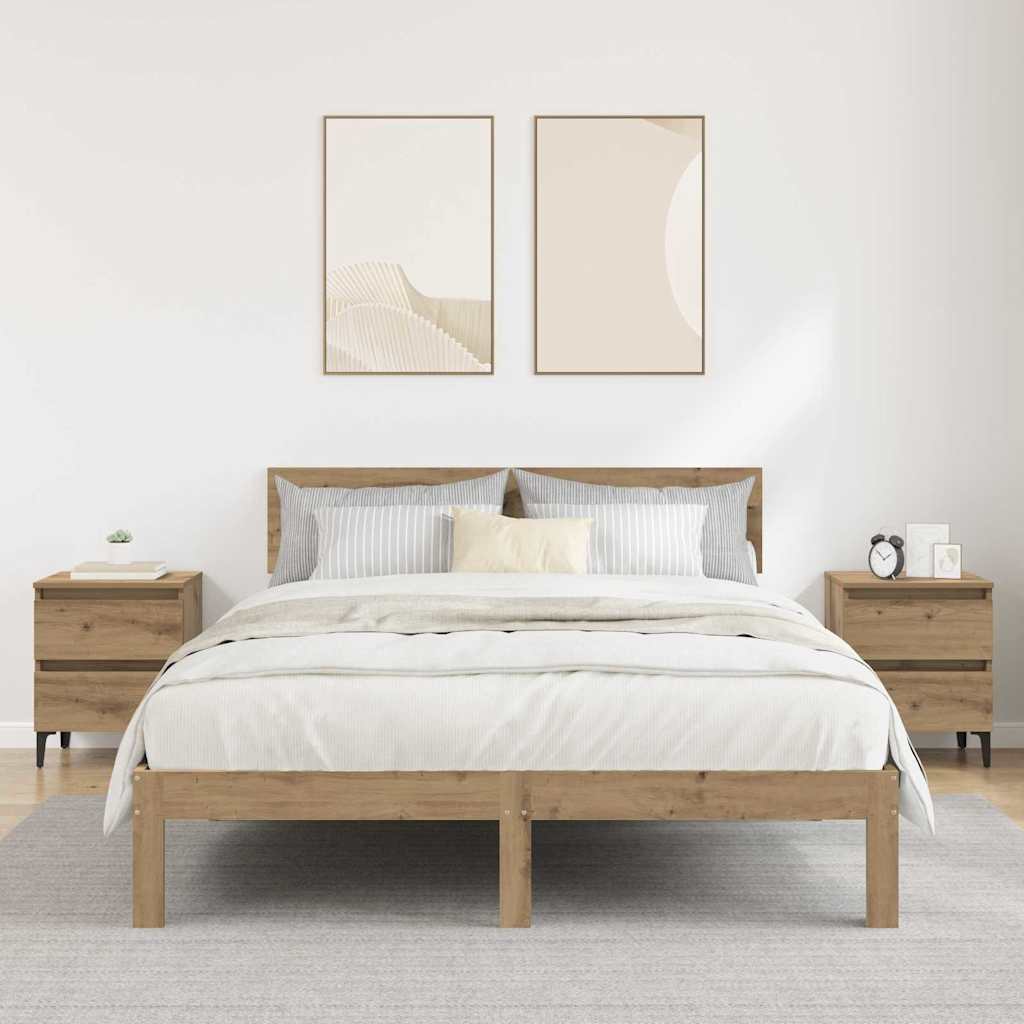 Natskab 2 pcs artisan eg 40 x 35 x 50 cm Konstrueret træ