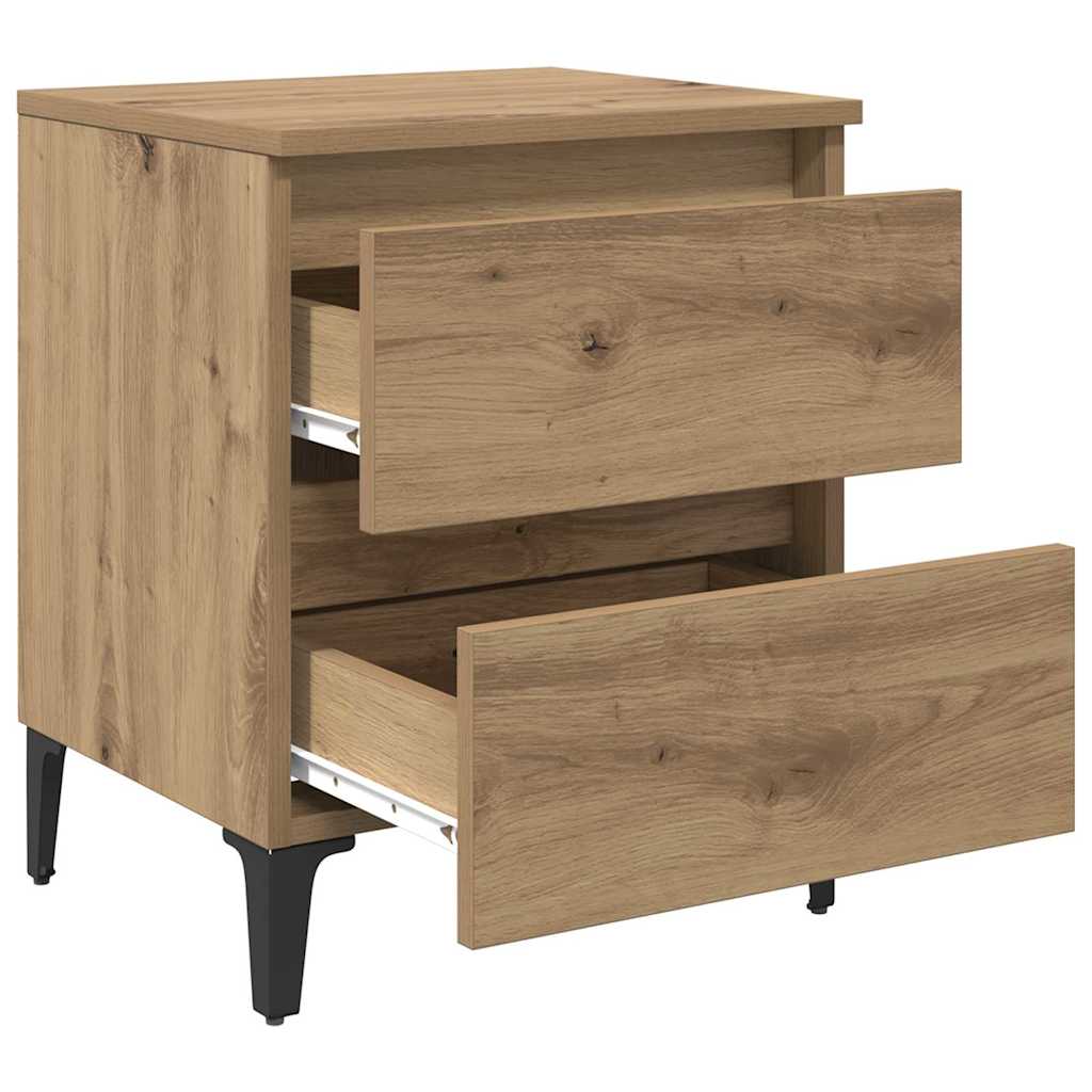 Natskab 2 pcs artisan eg 40 x 35 x 50 cm Konstrueret træ