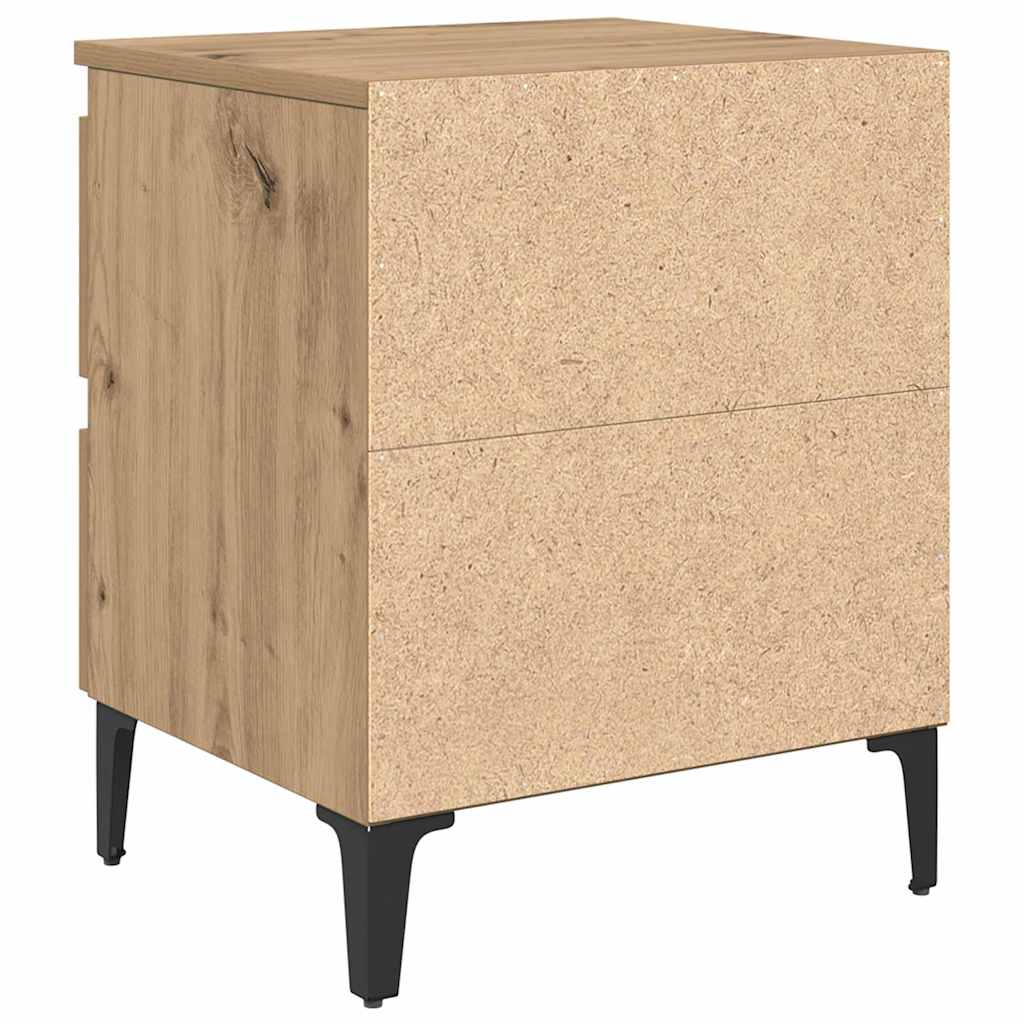 Natskab 2 pcs artisan eg 40 x 35 x 50 cm Konstrueret træ