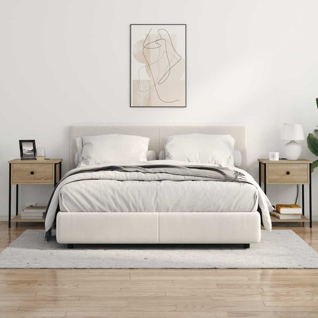 Natskab 2 pcs Sonoma-eg 42 x 41 x 56 cm Konstrueret træ