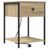 Natskab 2 pcs Sonoma-eg 42 x 41 x 56 cm Konstrueret træ