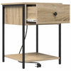 Natskab 2 pcs Sonoma-eg 42 x 41 x 56 cm Konstrueret træ