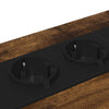 Natskab 2 pcs Røget eg 42 x 41 x 56 cm Konstrueret træ