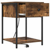 Natskab 2 pcs Røget eg 42 x 41 x 56 cm Konstrueret træ