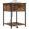 Natskab 2 pcs Røget eg 42 x 41 x 56 cm Konstrueret træ