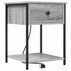 Natskab 2 pcs Grå sonoma-eg 42 x 41 x 56 cm Konstrueret træ