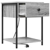 Natskab 2 pcs Grå sonoma-eg 42 x 41 x 56 cm Konstrueret træ