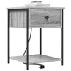 Natskab 2 pcs Grå sonoma-eg 42 x 41 x 56 cm Konstrueret træ
