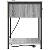 Natskab 2 pcs Grå sonoma-eg 42 x 41 x 56 cm Konstrueret træ