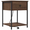 Natskab 2 pcs Brun eg 42 x 41 x 56 cm Konstrueret træ