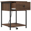 Natskab 2 pcs Brun eg 42 x 41 x 56 cm Konstrueret træ