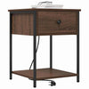 Natskab 2 pcs Brun eg 42 x 41 x 56 cm Konstrueret træ