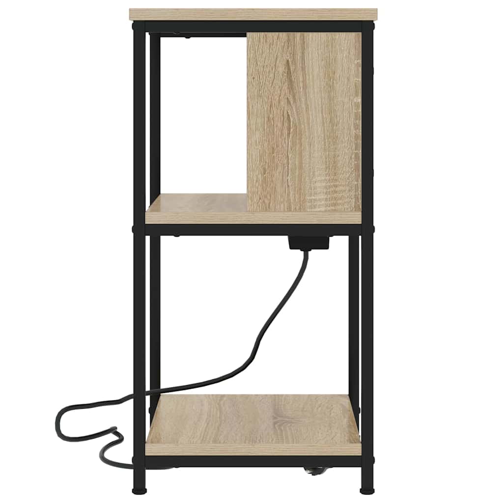Natskab 2 pcs Sonoma-eg 38 x 31 x 61 cm Konstrueret træ