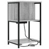 Natskab 2 pcs Grå sonoma-eg 38 x 31 x 61 cm Konstrueret træ