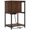Natskab 2 pcs Brun eg 38 x 31 x 61 cm Konstrueret træ