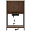 Natskab 2 pcs Brun eg 38 x 31 x 61 cm Konstrueret træ