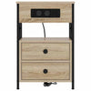 Natskab 2 pcs Sonoma-eg 40 x 31 x 60 cm Konstrueret træ