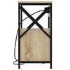 Natskab 2 pcs Sonoma-eg 40 x 31 x 60 cm Konstrueret træ