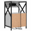 Natskab 2 pcs Grå sonoma-eg 40 x 31 x 60 cm Konstrueret træ