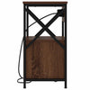 Natskab 2 pcs Brun eg 40 x 31 x 60 cm Konstrueret træ
