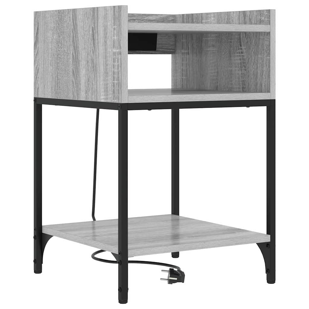 Natskab med hylde Grå sonoma-eg 40 x 40 x 61 cm Konstrueret træ