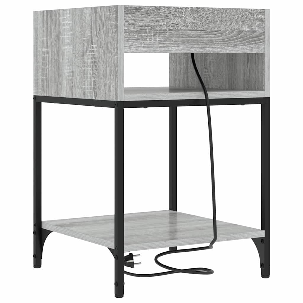 Natskab med hylde Grå sonoma-eg 40 x 40 x 61 cm Konstrueret træ